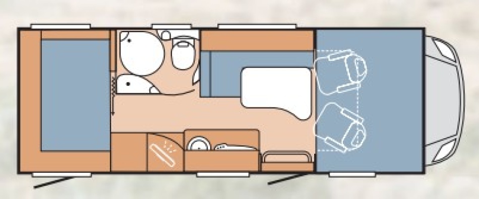 camping car KNAUS  R02 650 LG SUNTRAVELLER mod&egrave;le 2006