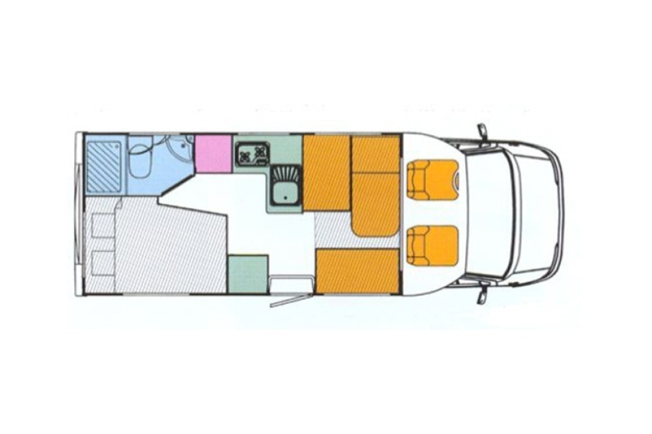 camping car PILOTE  PACIFIC P8 mod&egrave;le 2002
