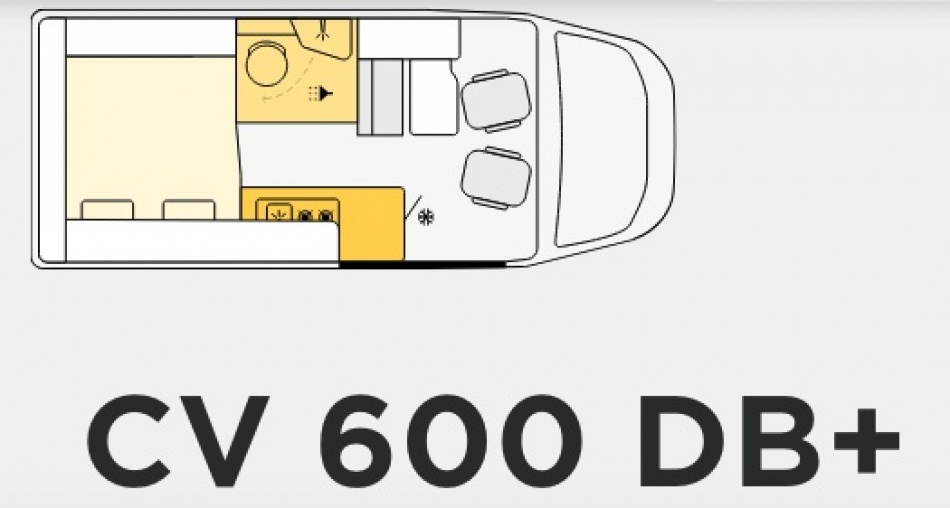 camping car ETRUSCO  CAMPERVAN CV600DB+ mod&egrave;le 2026