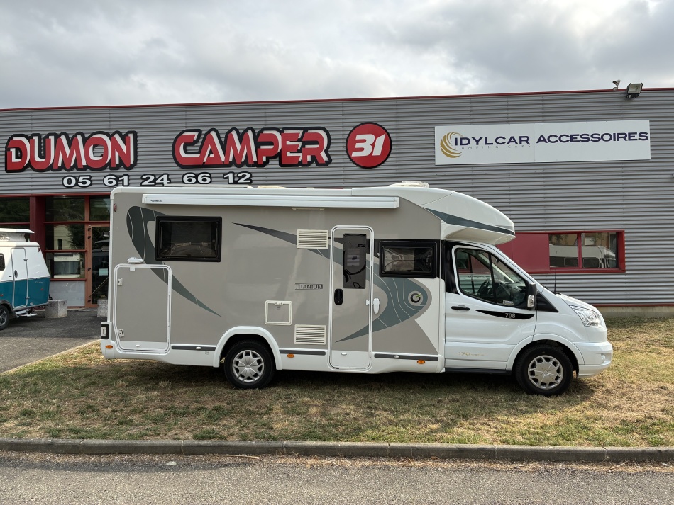 camping car CHAUSSON  708 TITANIUM mod&egrave;le 2019